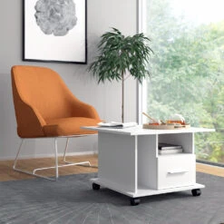 Couchtisch "Ender" Weiß 70 X 46 Cm Vicco -Vicco m4907 04 ol