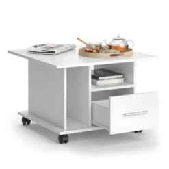 Couchtisch "Ender" Weiß 70 X 46 Cm Vicco -Vicco m4907 07 ol