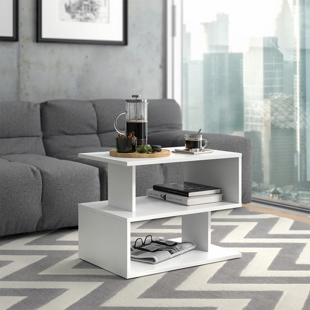 Couchtisch "Shelby" Weiß 59 X 39 Cm Vicco 6 Couchtisch "Shelby" Weiß 59 X 39 Cm Vicco – Bild 4