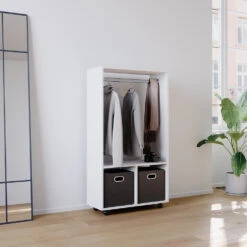 Kleiderschrank "Sydney" Weiß 70 X 128 Cm Vicco -Vicco m4922 05 ol