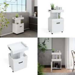 Rollcontainer "Kamber" Weiß 50 X 89 Cm Vicco 17 Rollcontainer "Kamber" Weiß 50 X 89 Cm Vicco -Vicco m4923 08 ol