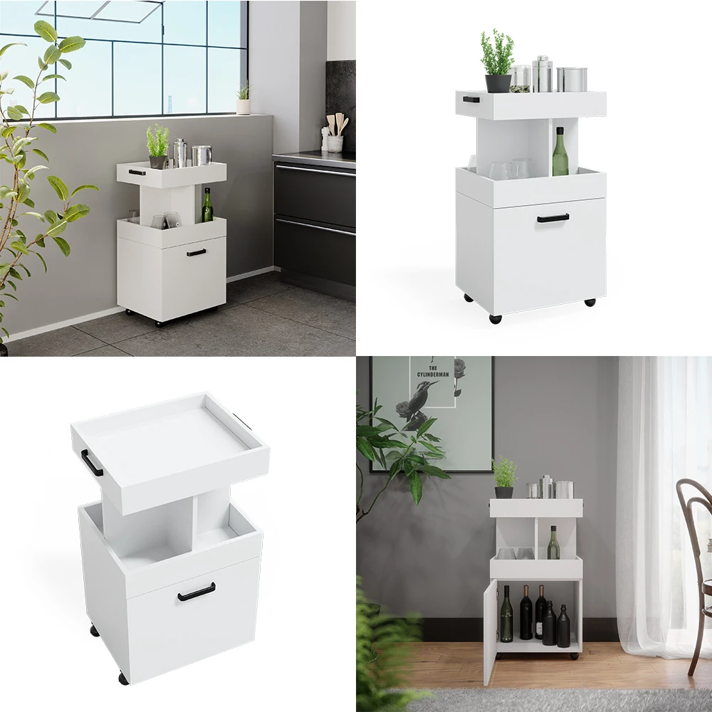 Rollcontainer "Kamber" Weiß 50 X 89 Cm Vicco 10 Rollcontainer "Kamber" Weiß 50 X 89 Cm Vicco – Bild 8