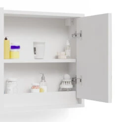 Bad Spiegelschrank "Mila" Weiß 55 X 45 Cm Vicco -Vicco m4926 06 ol