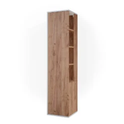 Badschrank "Kate" Weiß/Eiche 35 X 152 Cm Vicco