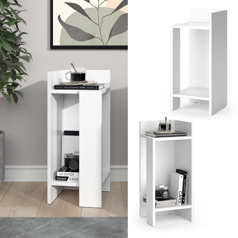 Couchtisch "Kian" Weiß 25 X 60 Cm Vicco 4 Couchtisch "Kian" Weiß 25 X 60 Cm Vicco – Bild 2