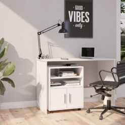 Rollcontainer "Novak" Weiß 60 X 48 Cm Vicco -Vicco m4951 04 ol