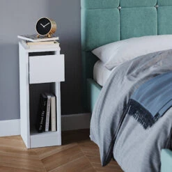 Nachttisch "Enton" Weiß 20 X 59.5 Cm 2er Set Vicco -Vicco m4968 05 ol