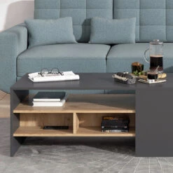 Couchtisch "Fabien" Goldkraft Eiche/Anthrazit 110 X 45 Cm Vicco -Vicco m4970 05 ol