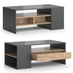 Couchtisch "Fabien" Goldkraft Eiche/Anthrazit 110 X 45 Cm Vicco -Vicco m4970 06 ol