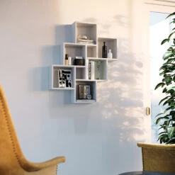 Wandregal "Leda" Weiß 82 X 95 Cm Vicco -Vicco m4971 05 ol