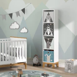 Kinderregal "Malia" Weiß/Eiche 35.2 X 159.5 Cm Vicco -Vicco m5010 04 ol