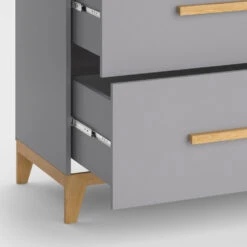 Wickelkommode "Malia" Grau/Eiche 108 X 98 Cm Vitalispa -Vicco m5011 06 ol