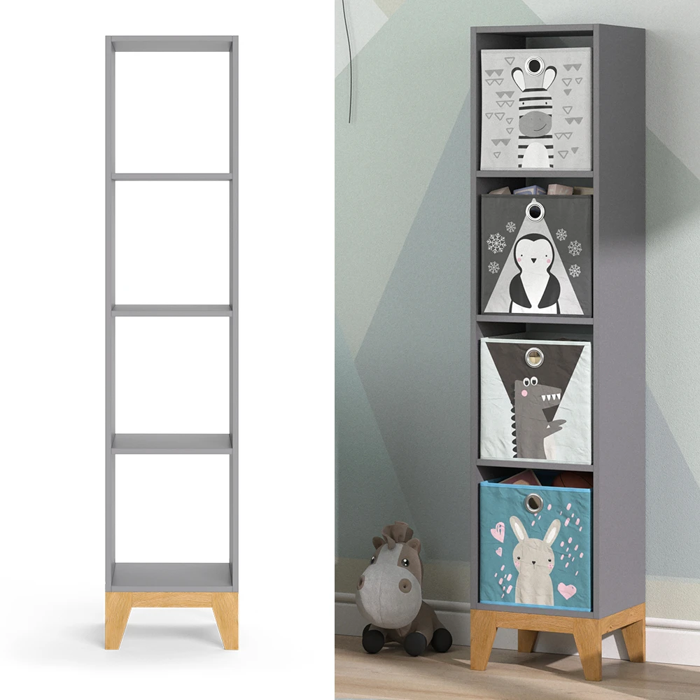 Kinderregal "Malia" Grau/Eiche 35.2 X 159.5 Cm Vicco 4 Kinderregal "Malia" Grau/Eiche 35.2 X 159.5 Cm Vicco – Bild 2