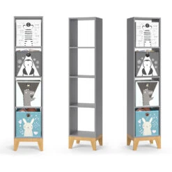 Kinderregal "Malia" Grau/Eiche 35.2 X 159.5 Cm Vicco 16 Kinderregal "Malia" Grau/Eiche 35.2 X 159.5 Cm Vicco -Vicco m5016 07 ol