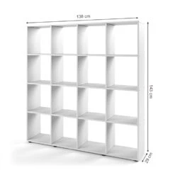 Raumteiler "Karree" Weiß 138.5 X 142.5 Cm Vicco -Vicco m503 03 ol