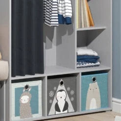 Kinderkleiderschrank "Luigi" Grau 104.4 X 173.8 Cm Vicco -Vicco m5151 05 ol