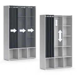 Kinderkleiderschrank "Luigi" Grau 104.4 X 173.8 Cm Vicco -Vicco m5151 06 ol