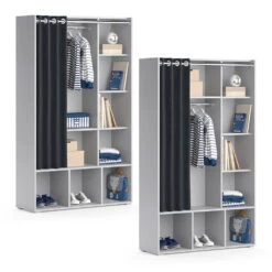 Kinderkleiderschrank "Luigi" Grau 104.4 X 173.8 Cm Vicco -Vicco m5151 07 ol