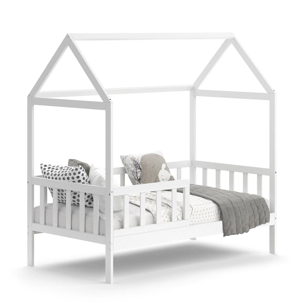 Hausbett "Skandi" Weiß 167 X 87 Cm Mit Matratze Vitalispa 9 Hausbett "Skandi" Weiß 167 X 87 Cm Mit Matratze Vitalispa – Bild 7