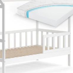 Hausbett "Skandi" Weiß 167 X 87 Cm Mit Matratze Vitalispa 13 Hausbett "Skandi" Weiß 167 X 87 Cm Mit Matratze Vitalispa -Vicco m5191 m 06 ol