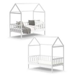 Hausbett "Skandi" Weiß 167 X 87 Cm Mit Matratze Vitalispa 14 Hausbett "Skandi" Weiß 167 X 87 Cm Mit Matratze Vitalispa -Vicco m5191 m 07 ol