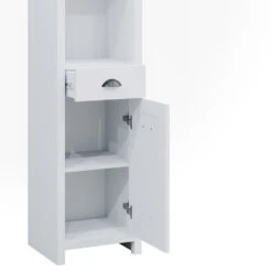 Badschrank "Nino" Weiß/Artisan-Eiche 39.2 X 190.5 Cm Vicco -Vicco m5216 06 ol