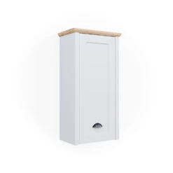 Badschrank "Nino" Weiß/Artisan-Eiche 39.2 X 76.5 Cm Vicco