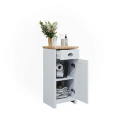 Midischrank "Nino" Weiß/Artisan-Eiche 39.2 X 79 Cm Vicco -Vicco m5220 07 ol