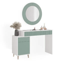Schminktisch "Arles" Grün/Weiß 120 Cm Vicco 16 Schminktisch "Arles" Grün/Weiß 120 Cm Vicco -Vicco m5229 07 ol