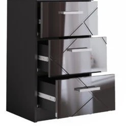 Nachttisch "Irma" Schwarz Hochglanz 37.6 X 66 Cm Vicco 15 Nachttisch "Irma" Schwarz Hochglanz 37.6 X 66 Cm Vicco -Vicco m5255 06 ol