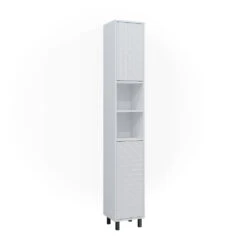 Badschrank "Agasta" Weiß Hochglanz 30 X 190.3 Cm Vicco