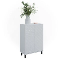 Midischrank "Agasta" Weiß Hochglanz 56.2 X 83.2 Cm Vicco -Vicco m5267 07 ol