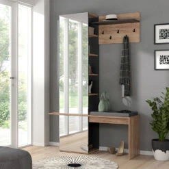 Garderobe Goldkraft Eiche/Anthrazit 120 X 190 Cm Vicco -Vicco m5270 04 ol