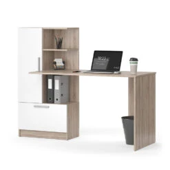 Schreibtisch "Tomy" Sonoma/Weiß 150 X 59 Cm Vicco -Vicco m5289 07 ol