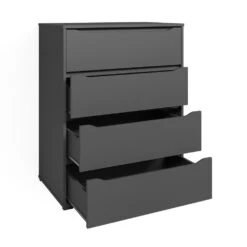 Sideboard "Ruben" Anthrazit 80.2 X 101.6 Cm Mit 4 Schubladen Vicco -Vicco m5327 06 ol