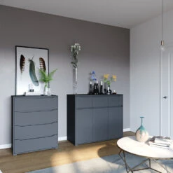 Sideboard "Ruben" Anthrazit 120 X 101.6 Cm Vicco -Vicco m5329 04 ol