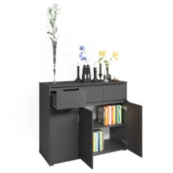 Sideboard "Ruben" Anthrazit 120 X 101.6 Cm Vicco -Vicco m5329 07 ol