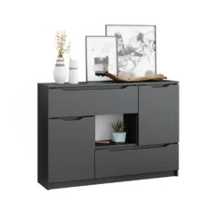 Sideboard "Ruben" Anthrazit 120 X 84 Cm Vicco -Vicco m5330 07 ol