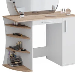 Schminktisch "Almina" Sonoma/Weiß 100 Cm Vicco 14 Schminktisch "Almina" Sonoma/Weiß 100 Cm Vicco -Vicco m5331 06 ol