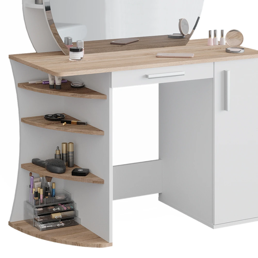 Schminktisch "Almina" Sonoma/Weiß 100 Cm Vicco 8 Schminktisch "Almina" Sonoma/Weiß 100 Cm Vicco – Bild 6