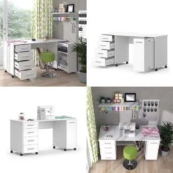 Schreibtisch "Verona" Weiß 148 X 60 Cm Vicco -Vicco m5332 08 ol