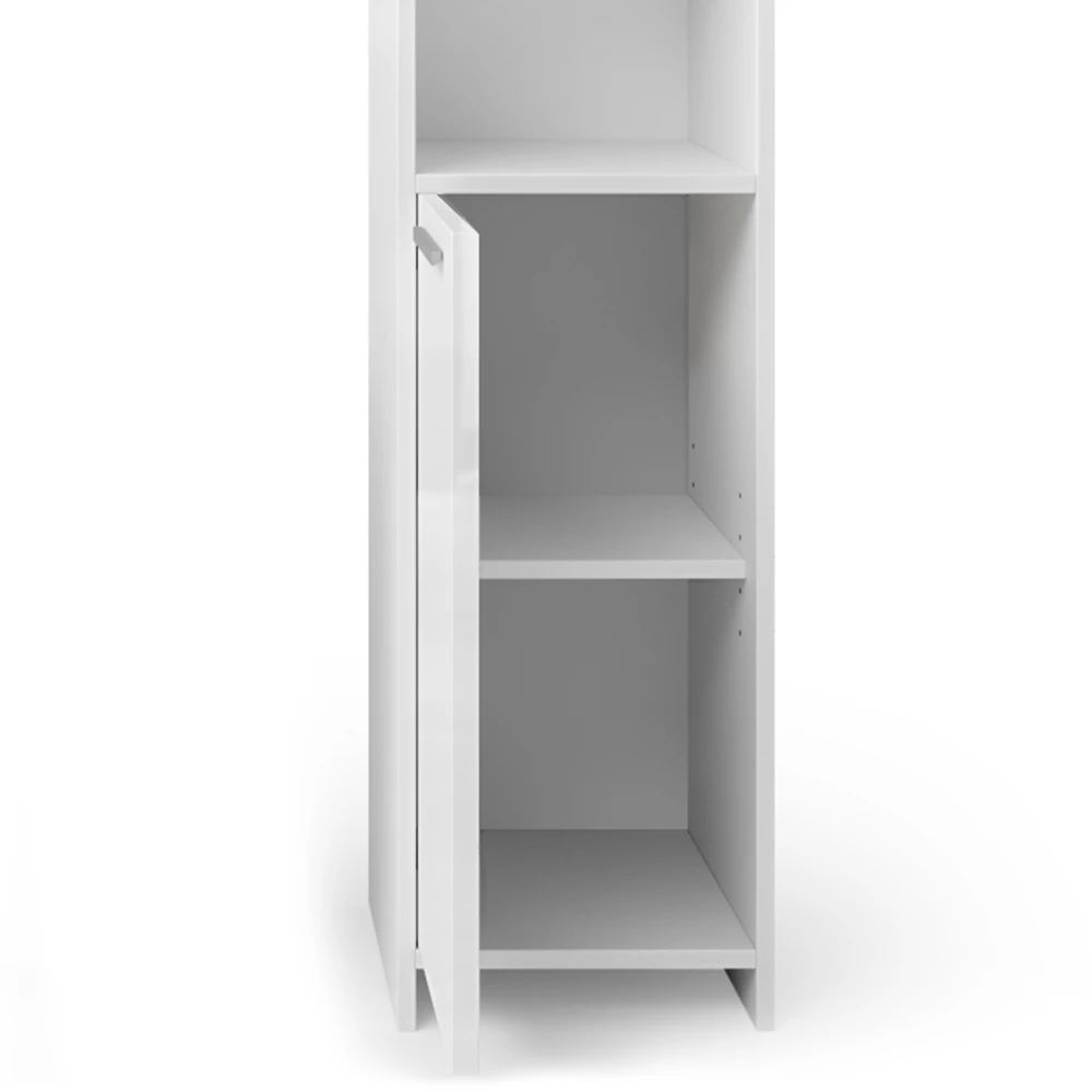 Badmöbel Set "Kiko" Weiß Hochglanz 3 Teile, Mit Hochschrank Vicco 8 Badmöbel Set "Kiko" Weiß Hochglanz 3 Teile, Mit Hochschrank Vicco – Bild 6