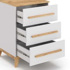 Sideboard "Malia" Weiß/Eiche 60 X 88 Cm Vitalispa 14 Sideboard "Malia" Weiß/Eiche 60 X 88 Cm Vitalispa -Vicco m5365 06 ol