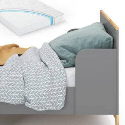 Kinderbett "Malia" Grau/Eiche 80x160 Cm Mit Matratze Vitalispa 14 Kinderbett "Malia" Grau/Eiche 80x160 Cm Mit Matratze Vitalispa -Vicco m5367 05 mat ol