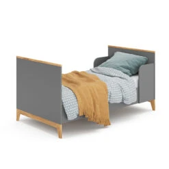 Kinderbett "Malia" Grau/Eiche 80x160 Cm Vitalispa -Vicco m5367 07 ol