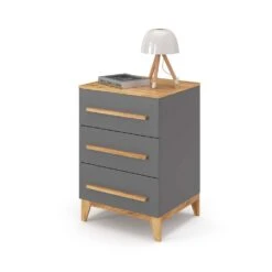 Sideboard "Malia" Grau/Eiche 60 X 88 Cm Vitalispa -Vicco m5369 07 ol