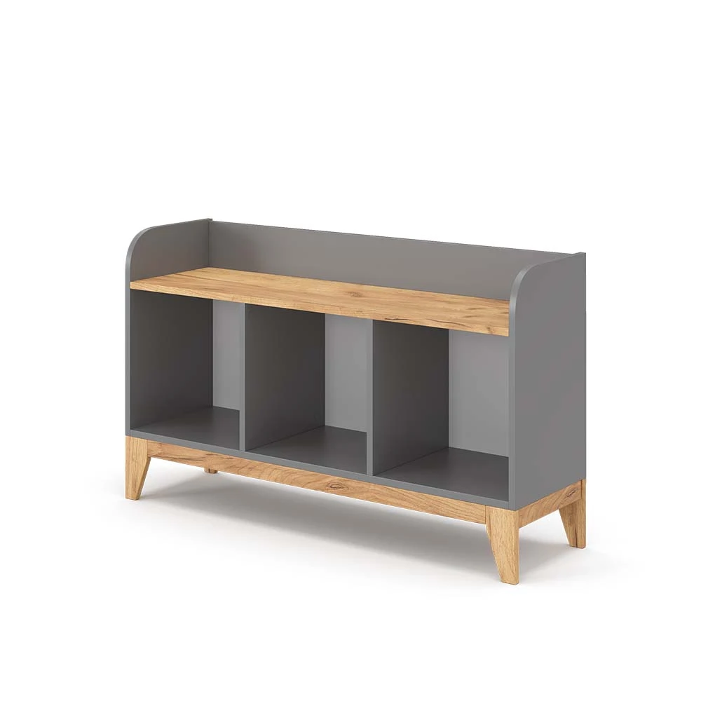 Kinderregal "Malia" Grau/Eiche 107.2 X 63.8 Cm Vitalispa 3 Kinderregal "Malia" Grau/Eiche 107.2 X 63.8 Cm Vitalispa