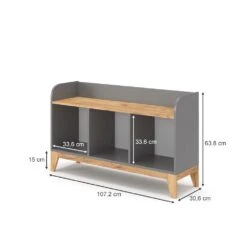 Kinderregal "Malia" Grau/Eiche 107.2 X 63.8 Cm Vitalispa 11 Kinderregal "Malia" Grau/Eiche 107.2 X 63.8 Cm Vitalispa -Vicco m5370 03 ol