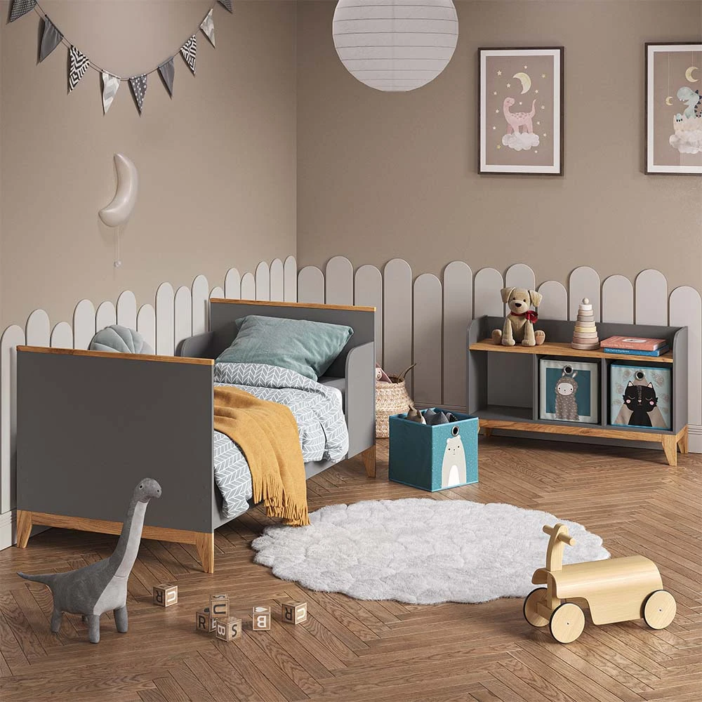 Kinderregal "Malia" Grau/Eiche 107.2 X 63.8 Cm Vitalispa 6 Kinderregal "Malia" Grau/Eiche 107.2 X 63.8 Cm Vitalispa – Bild 4