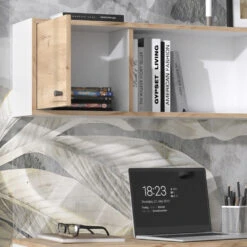 Wandregal "Sirion" Weiß/Goldkraft Eiche 110 X 32 Cm Vicco -Vicco m5471 05 ol